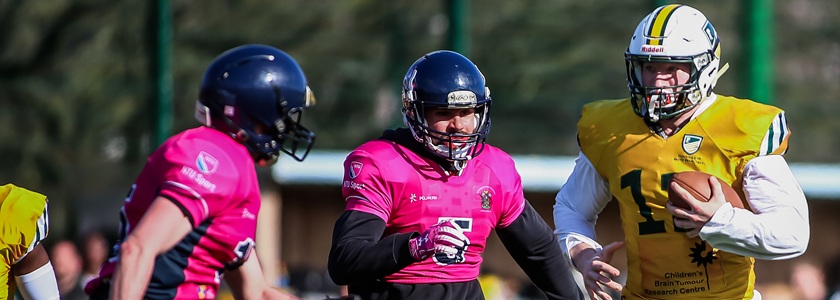 University of Nottingham and Nottingham Trent University athletes during a Varsity American Football fixture