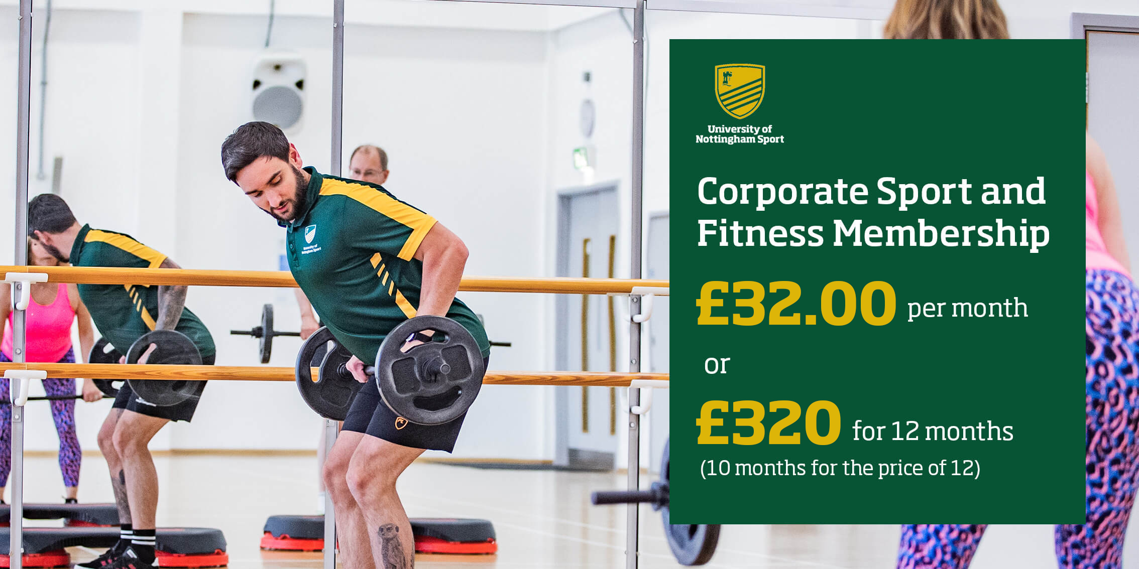 Corporate Sport and Fitness membership pricing