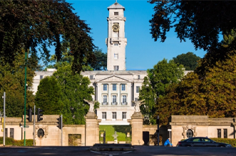 Trent with road and traffic