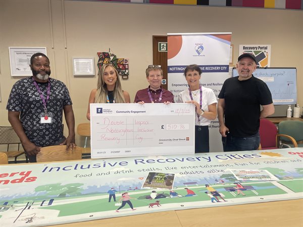 Nottingham Inclusive Recovery City Cheque Presentation