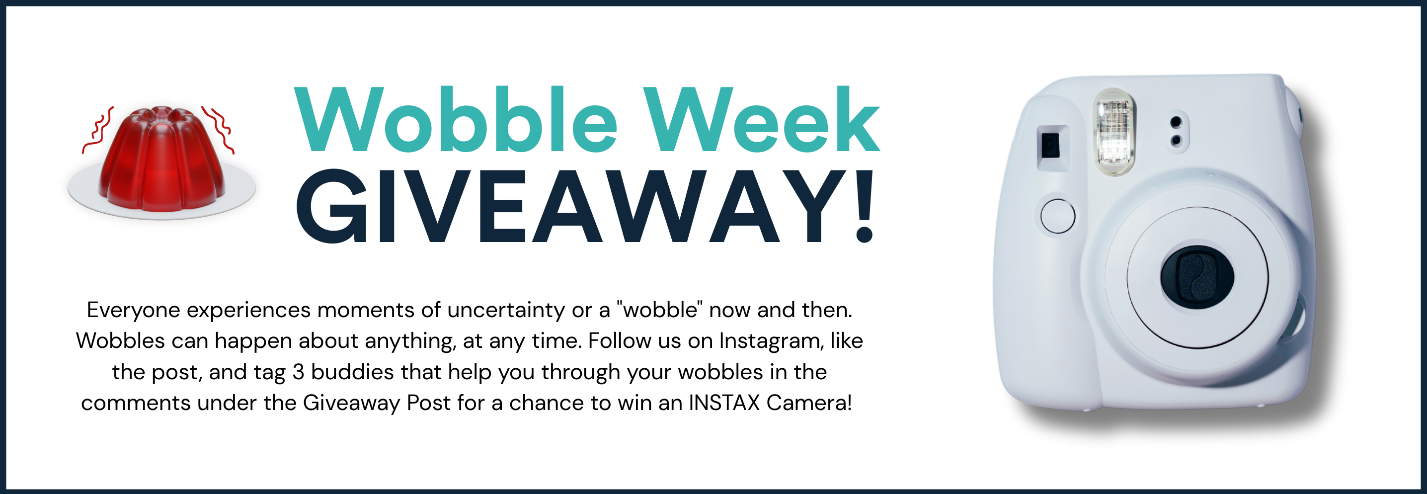 Enter the Wobble Week Giveaway on Instagram - full details in Whole Weeks event table below