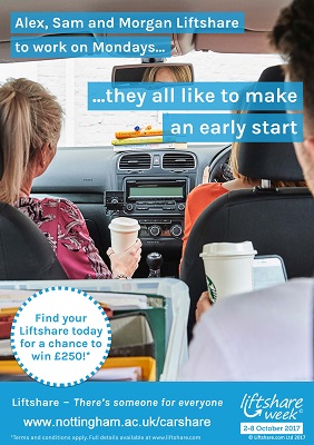 poster for Liftshare Week 2017