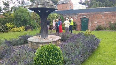 visitors in Walled Garden on University Park