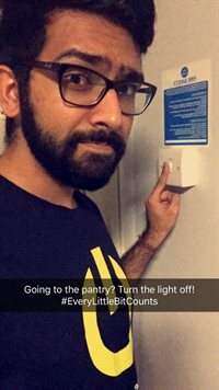 Student switching off in Halls