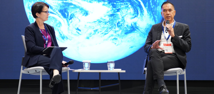 Professor Jane Norman and Gita Wirjawan at the 2024 Global Sustainable Development Congress (GSDC)