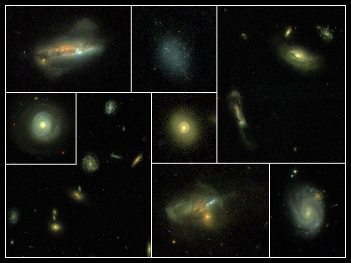 montage of STAGES galaxies