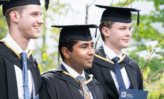 Students at graduation