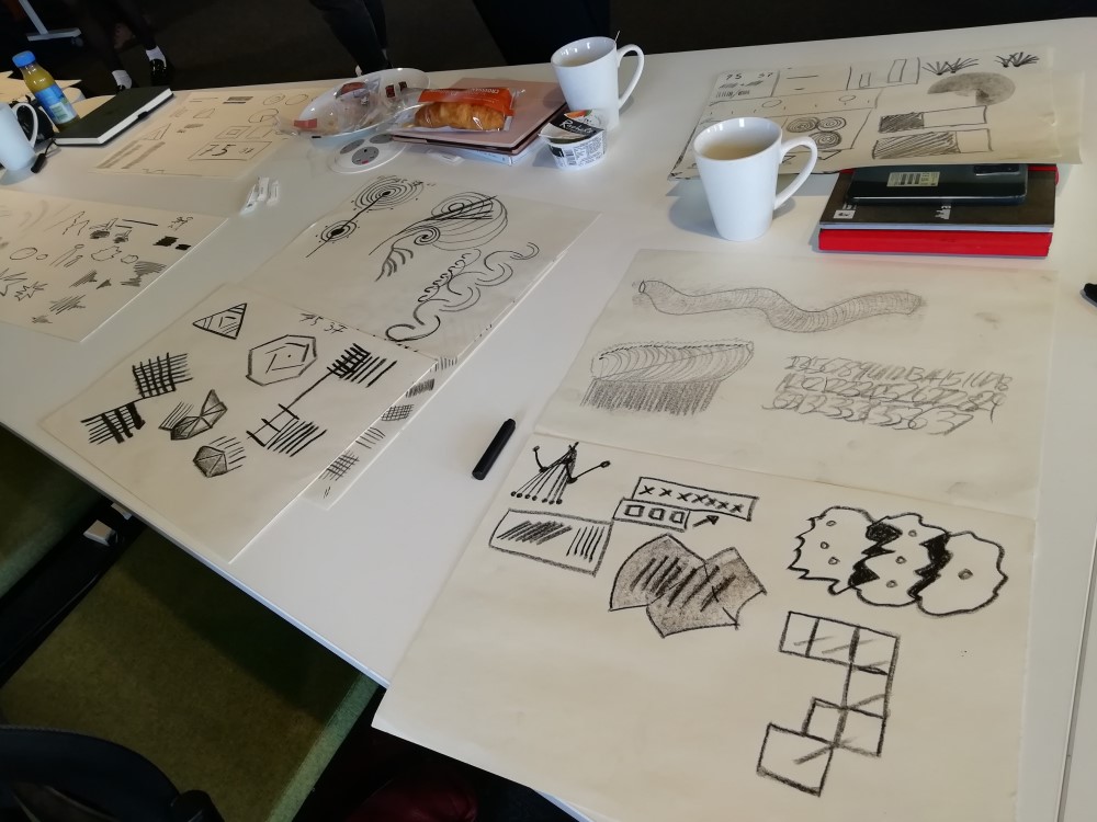 Data sketches from the data sketching workshops