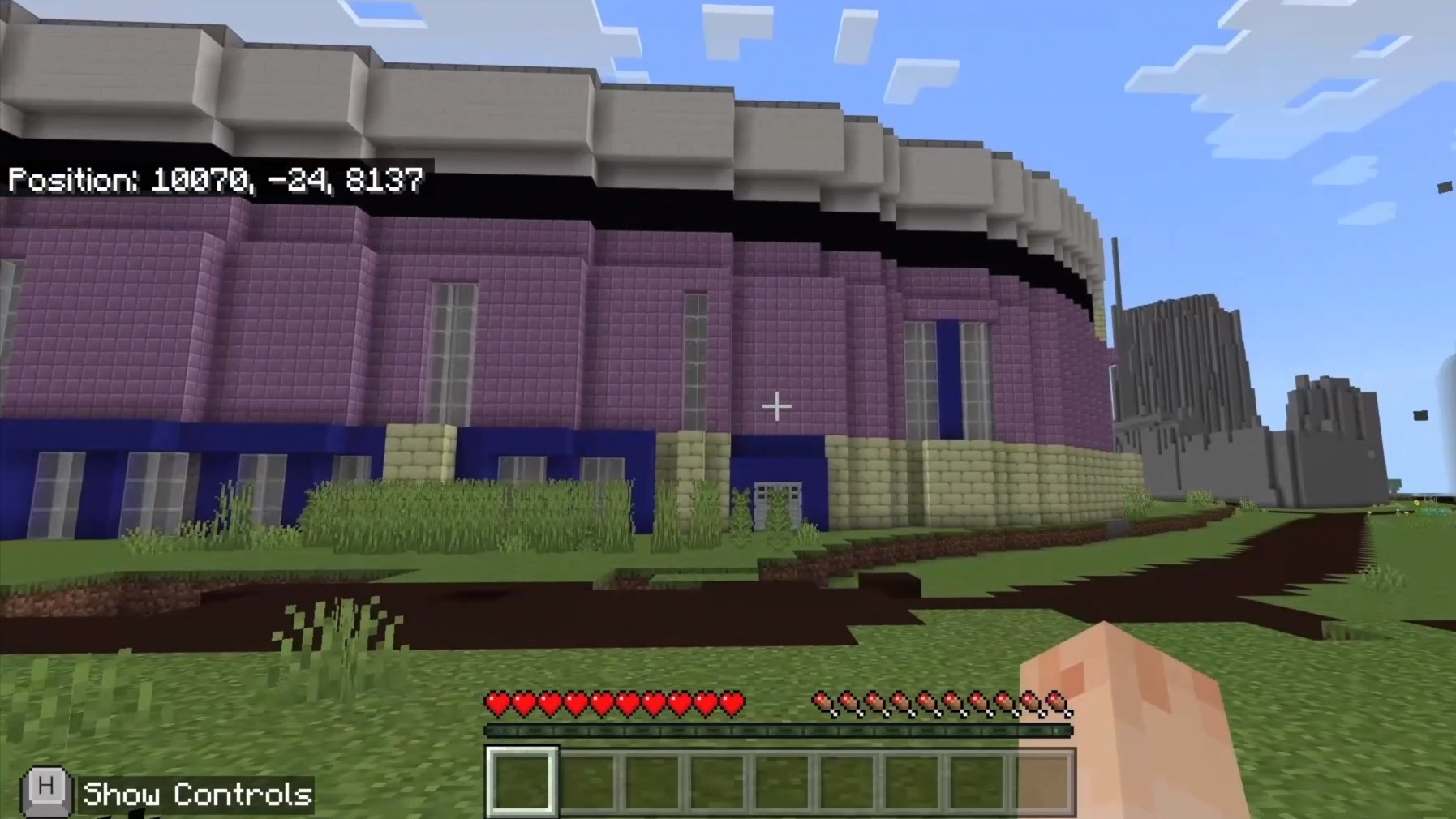 Many of Nottingham's buildings and landmarks have been created within Minecraft's virtual environment