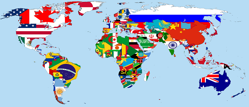 A map of the world