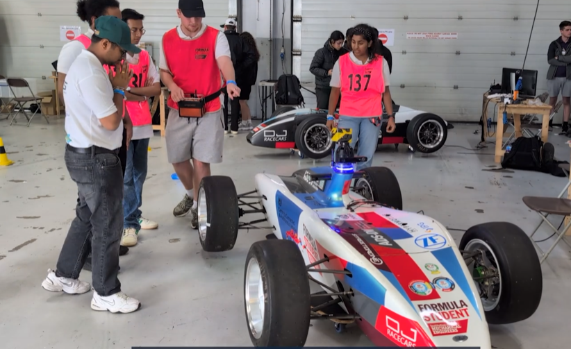 students working on project