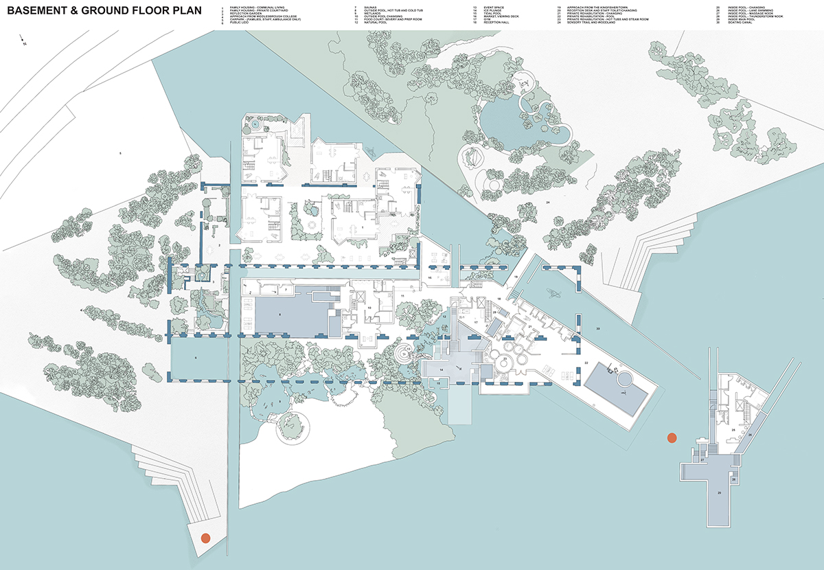 Basement and Ground Floor Plans