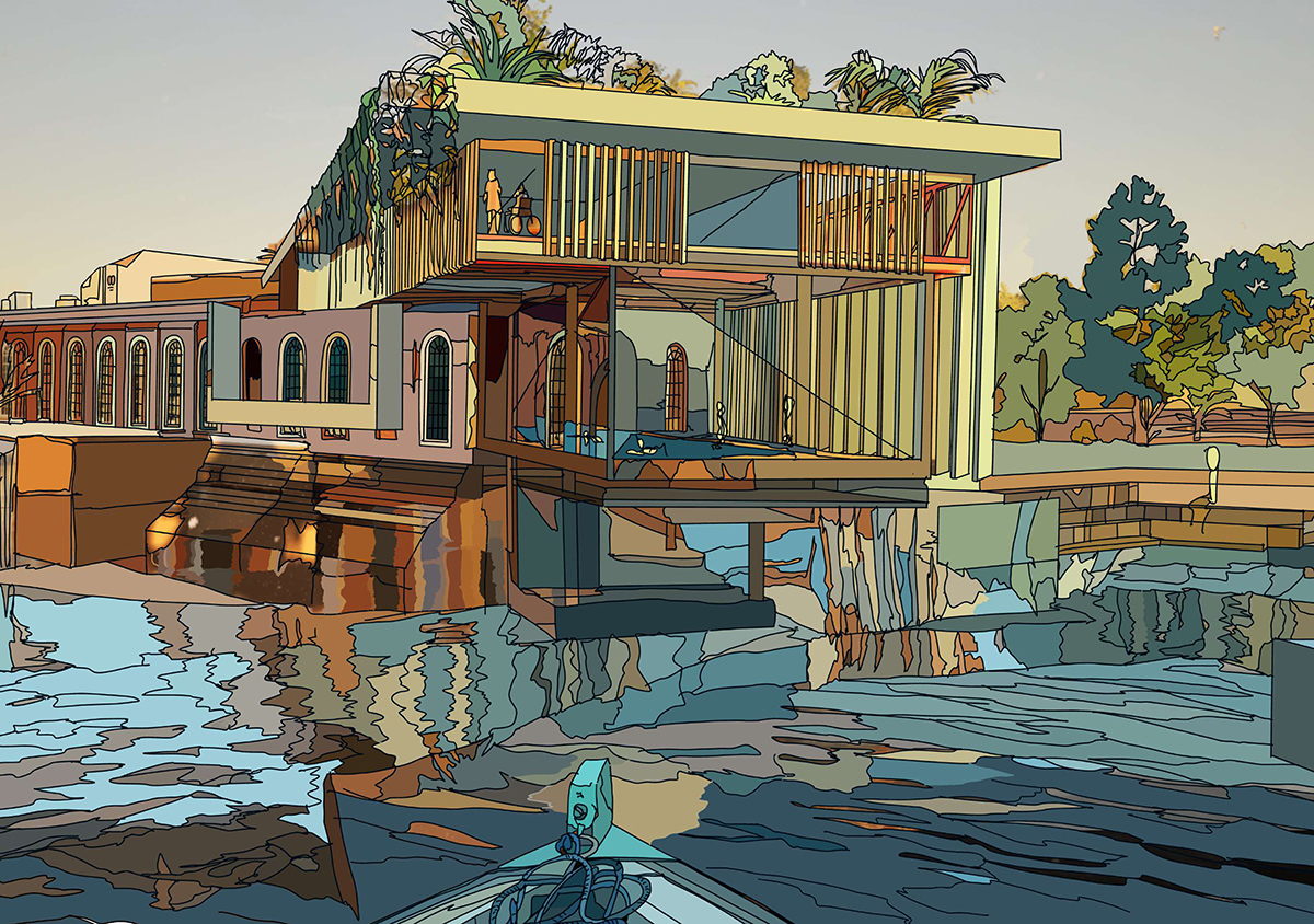 Visual- Lunch On The River