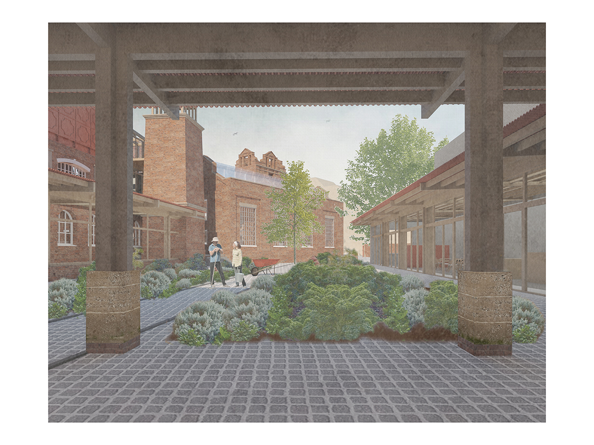 Courtyard Kitchen Garden