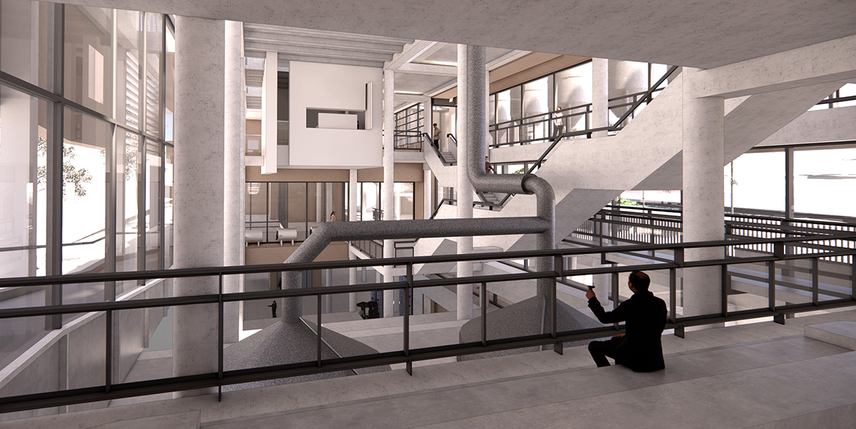 Internal visual of brewhouse