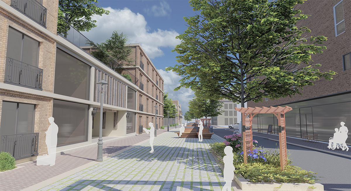 North-South corridor view