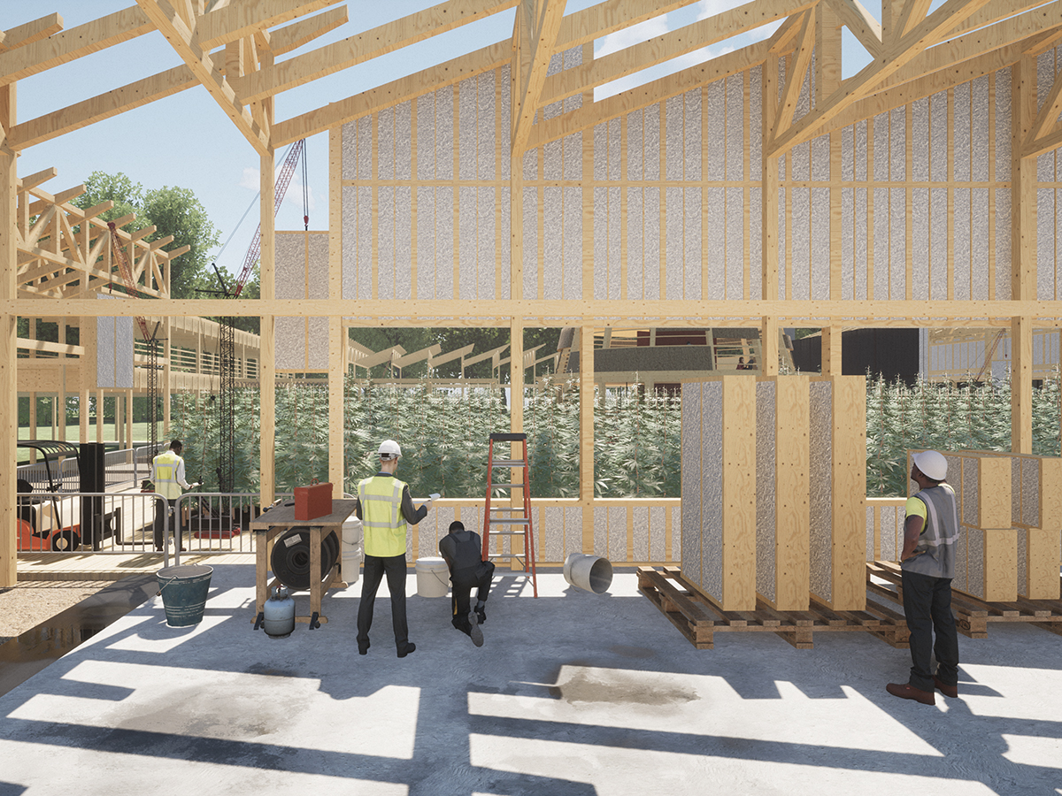 Hemp Fibreboard Production Warehouse - Under Phase 2 of Construction