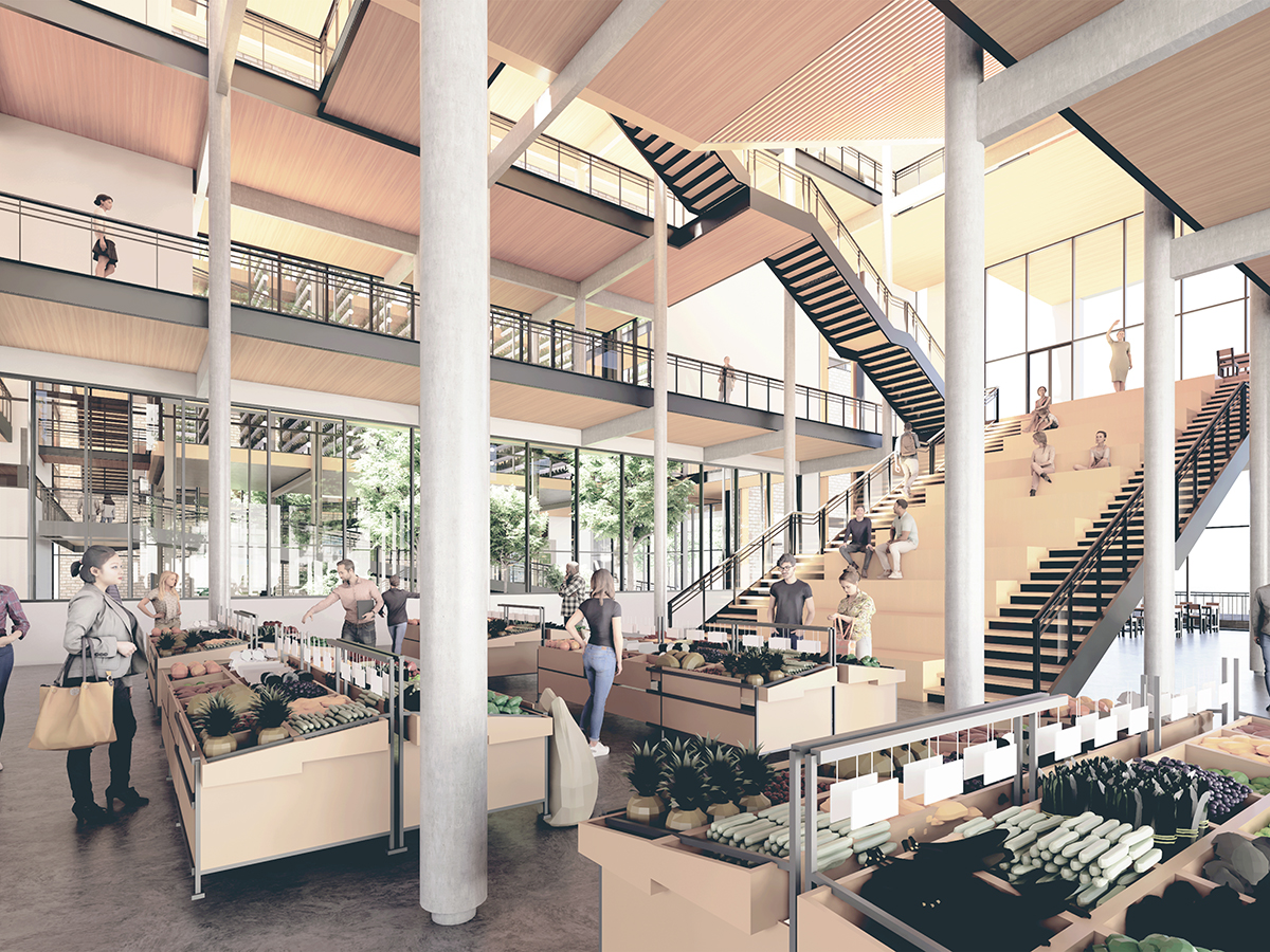 Farm-to-table café and produce market