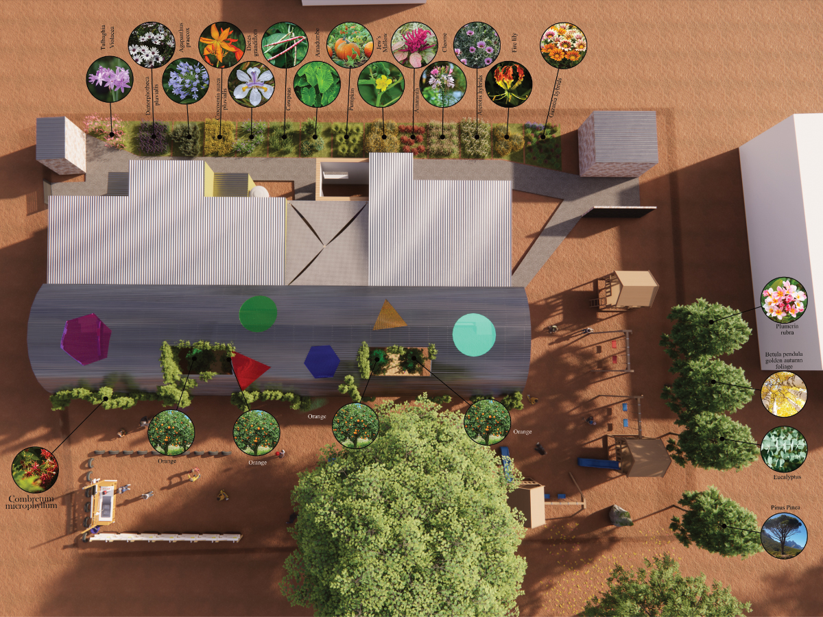 Shows the Landscaping of Malesa Stoep