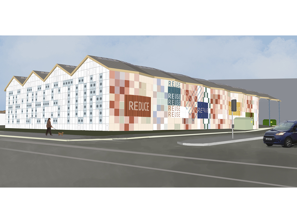 Facade viewed from tram