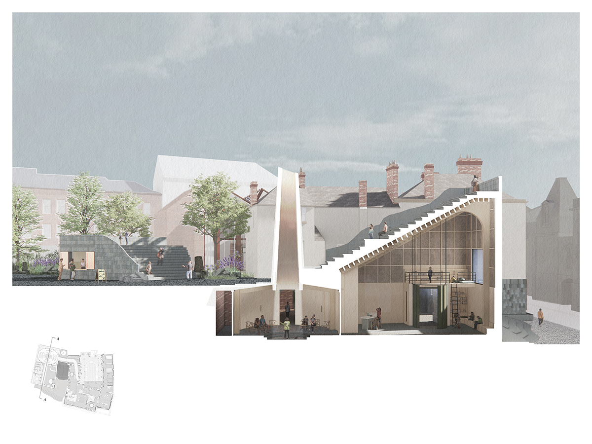 Section through ‘The Mountain’