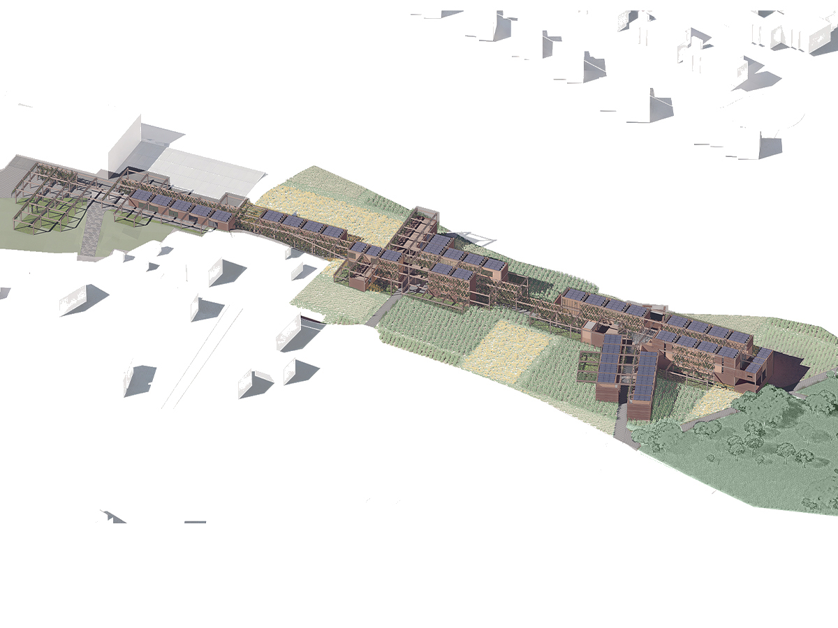 Aerial view of Villefontaine Site