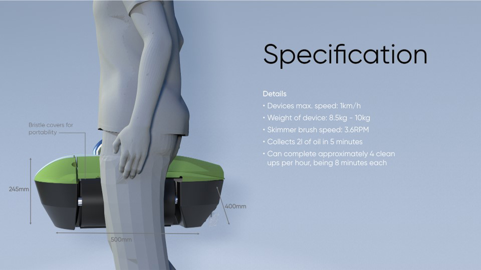 Lamina – A Portable Device for Oil Spill Recovery on Water