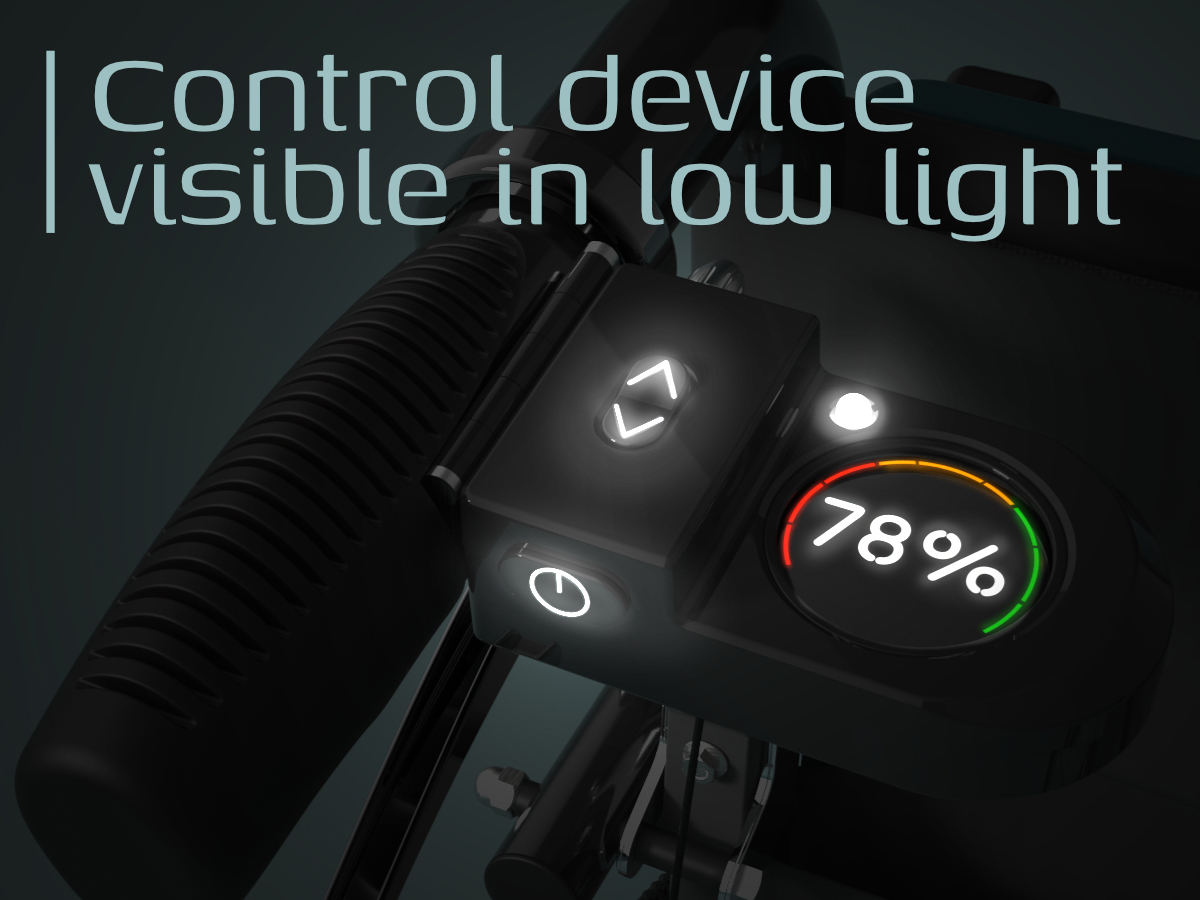 Glide: Throttle-assist transit wheelchair