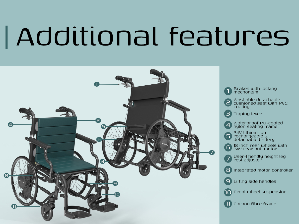 Glide: Throttle-assist transit wheelchair