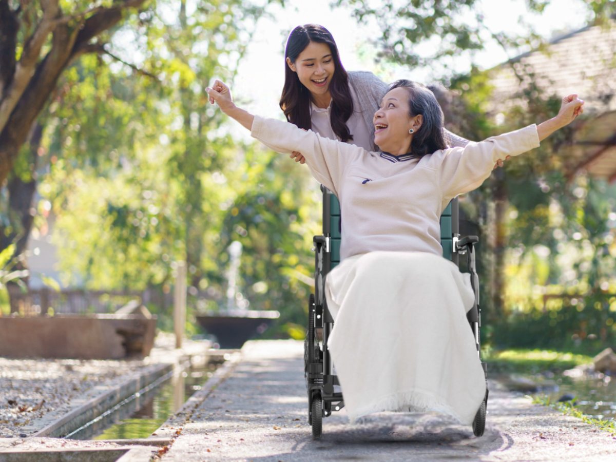 Glide: Throttle-assist transit wheelchair