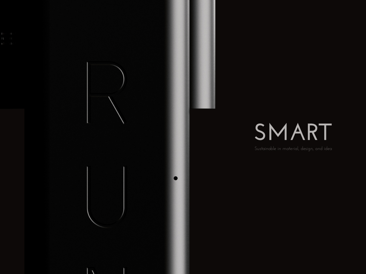 Closeup side view of Rune