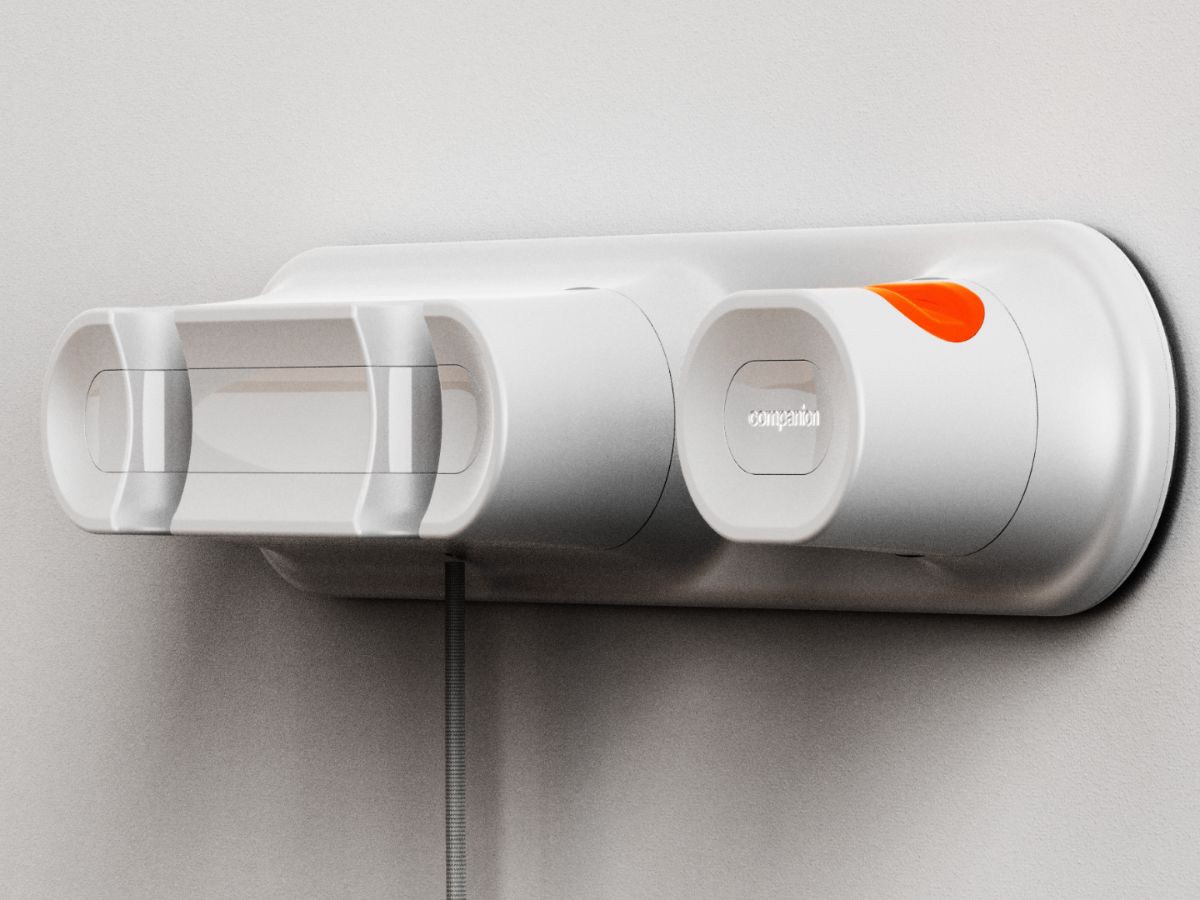 Close up of the companion dock