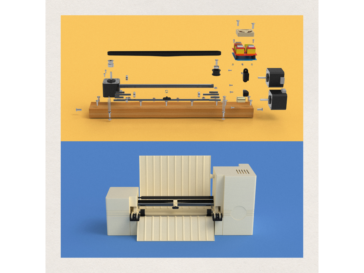 Structural view of the Pen Plotter