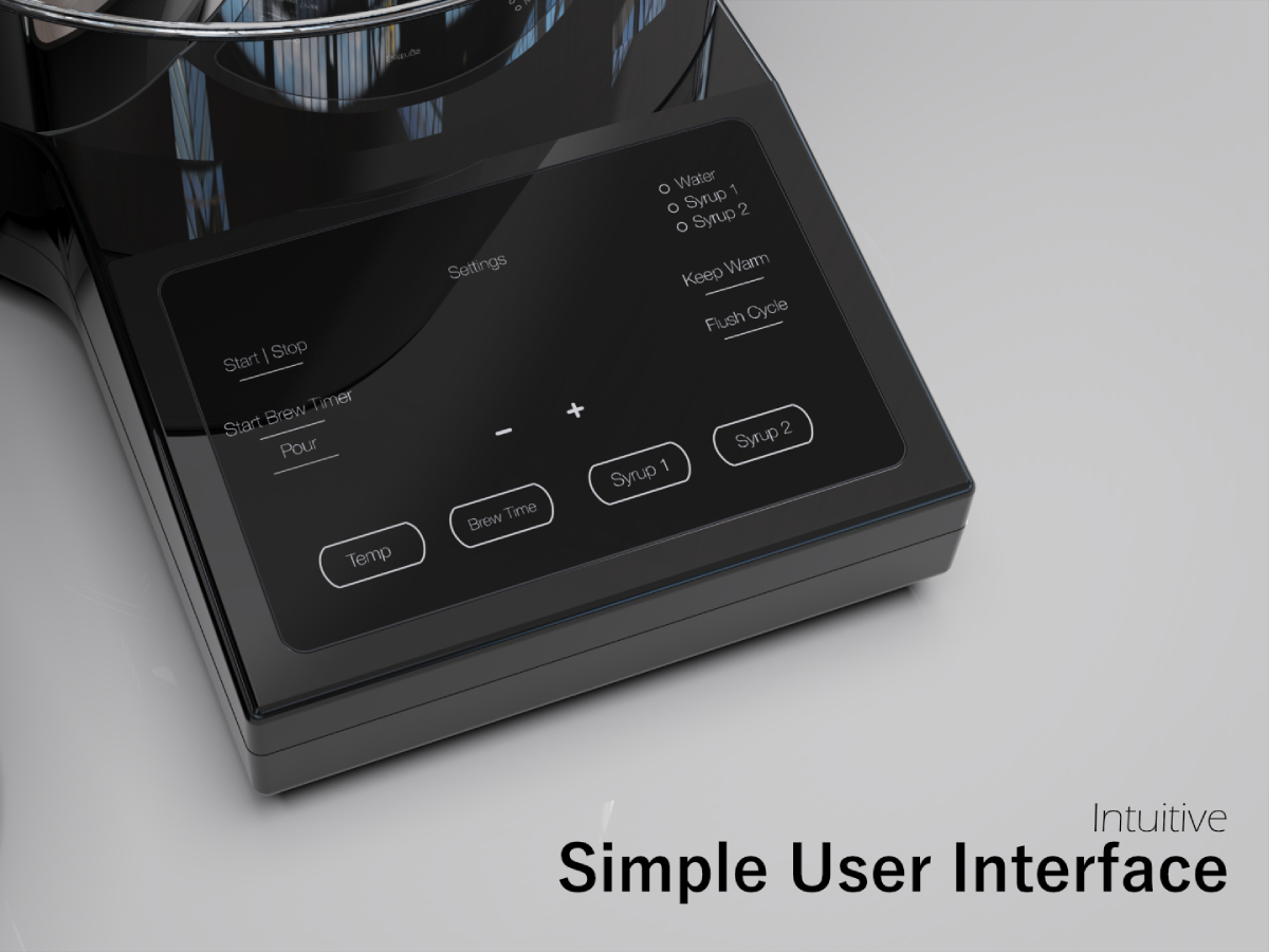 Close up of the controls for Bubble Base