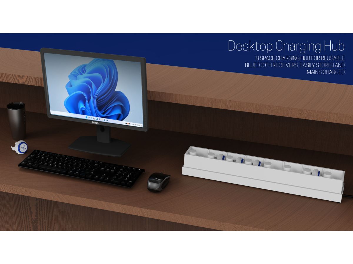 Desktop charging hub