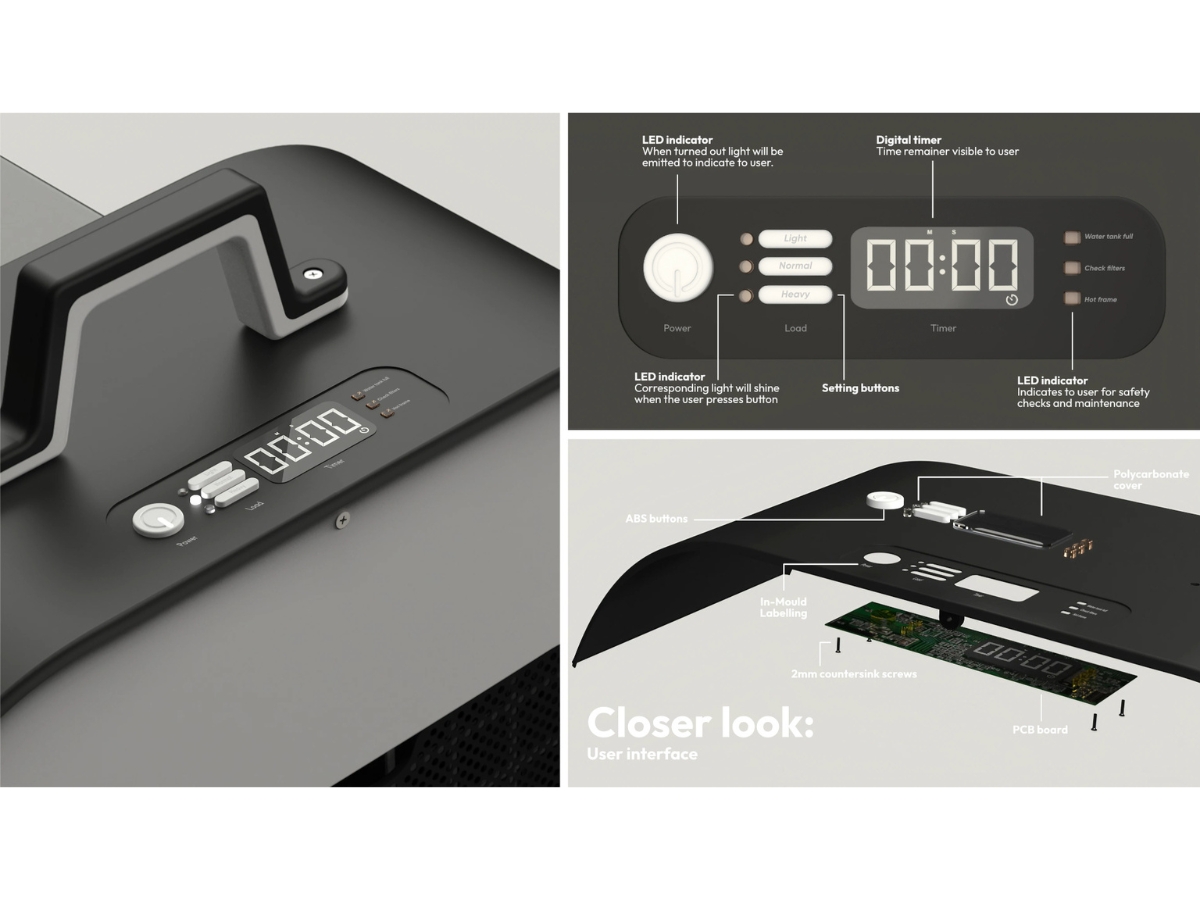 Closer look of the user interface