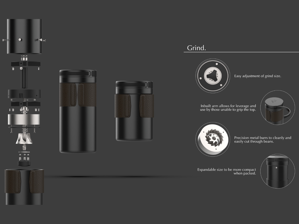 Coffee grinding in TURAS