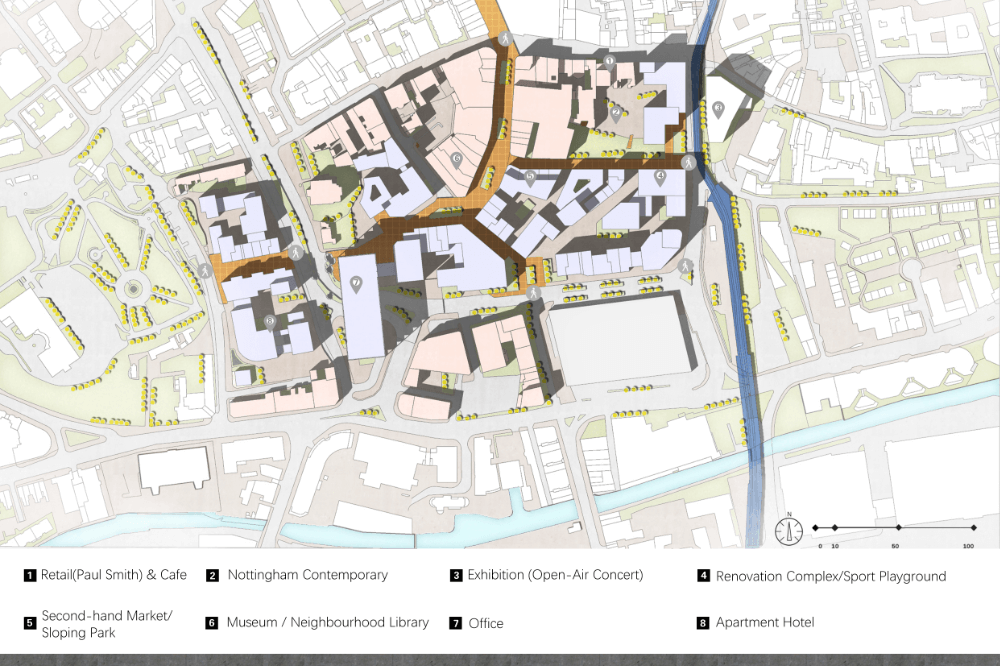 Architecture drawing of a site plan