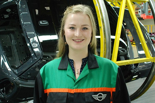 Student on industrial placement at BMW Mini
