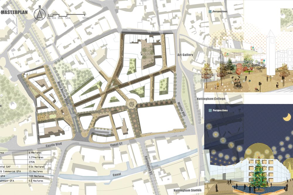 Aerial view of Doha TOD