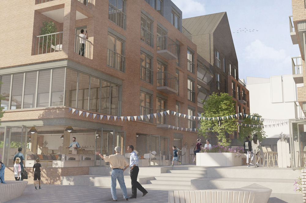 Street visualisation of the village in the city