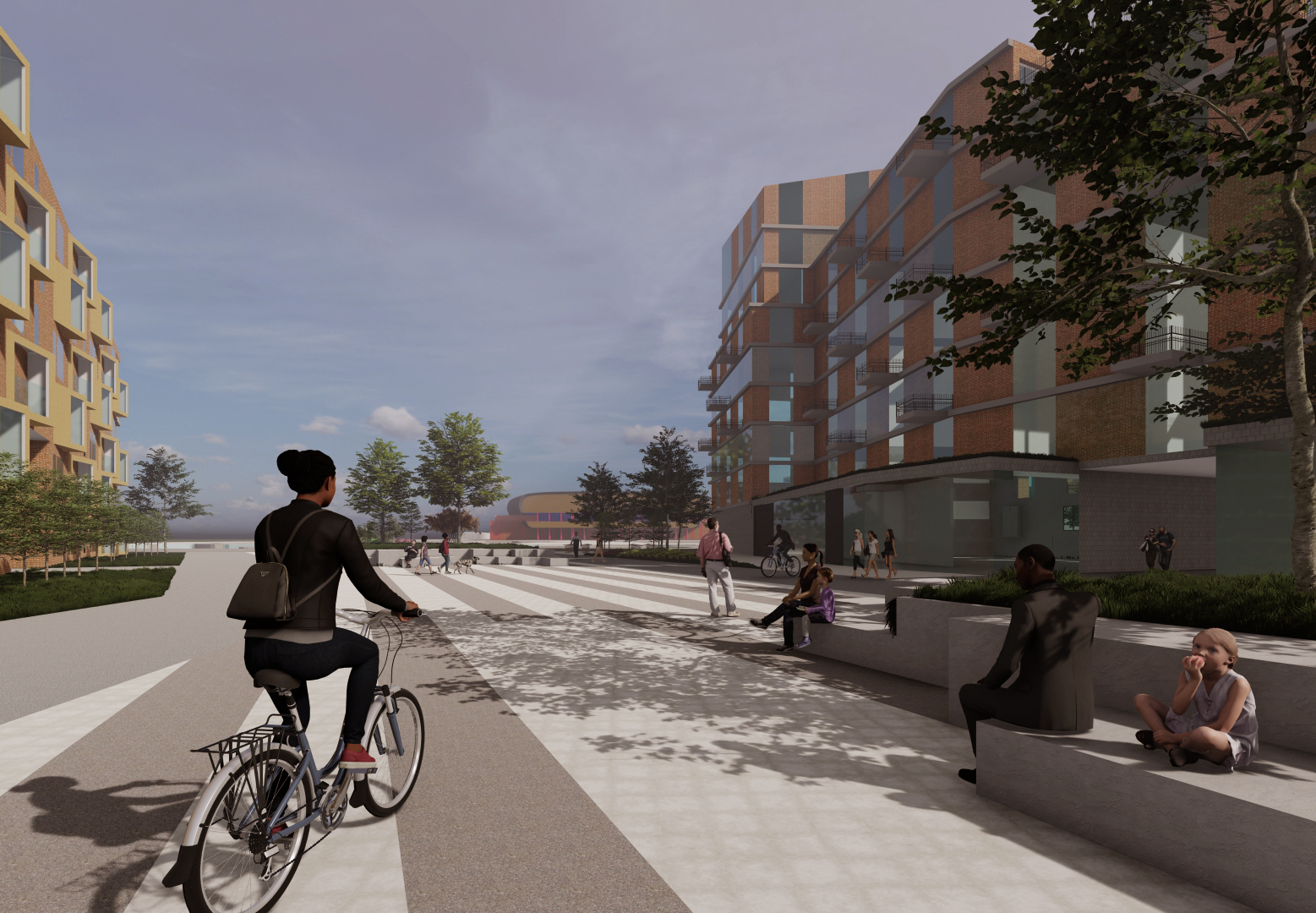 AI rendering of a Central Park