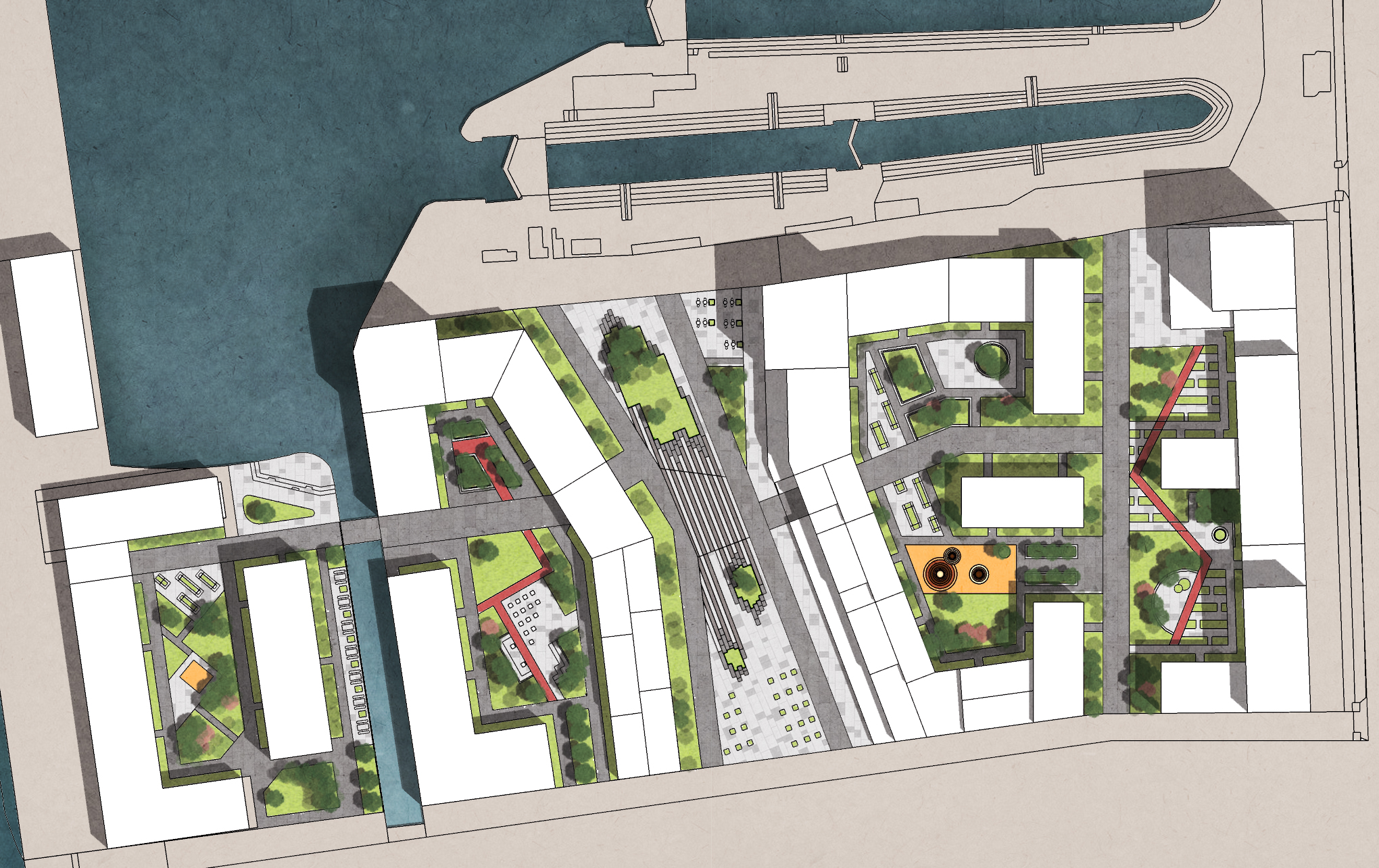 Masterplan design for the project