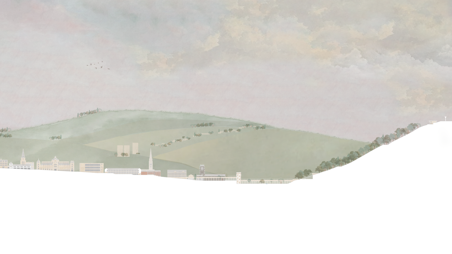 Urban to rural connection valley section