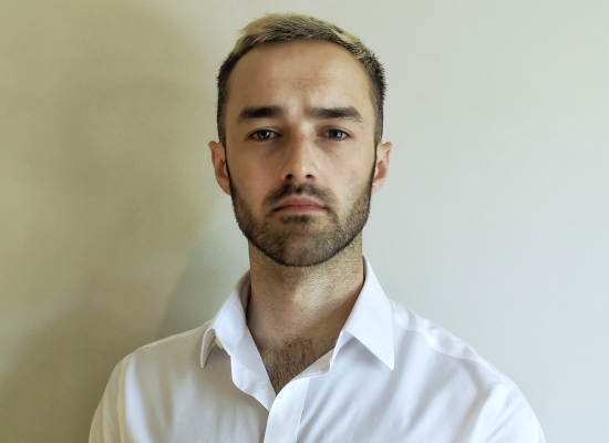 Harry Nichols looking serious