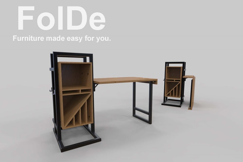The folding bench design