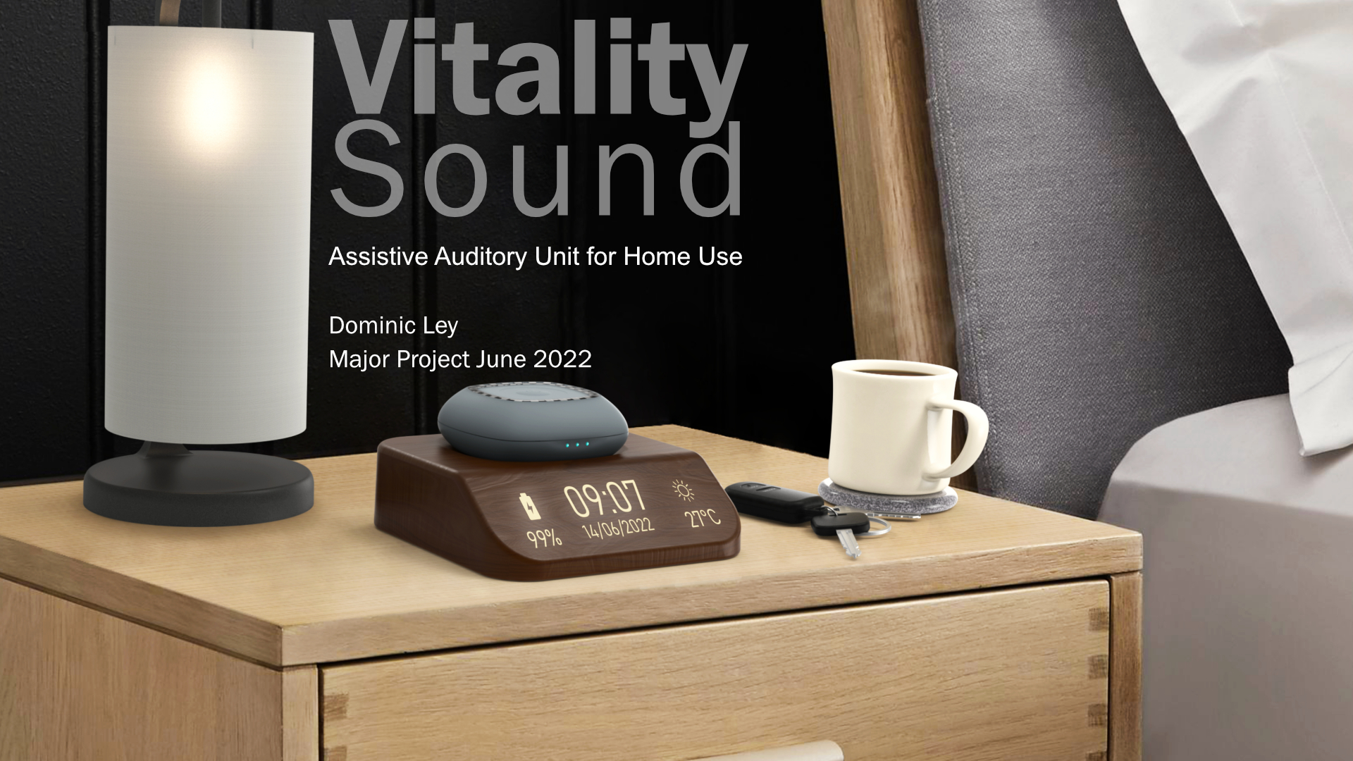 Home bedside auditory unit