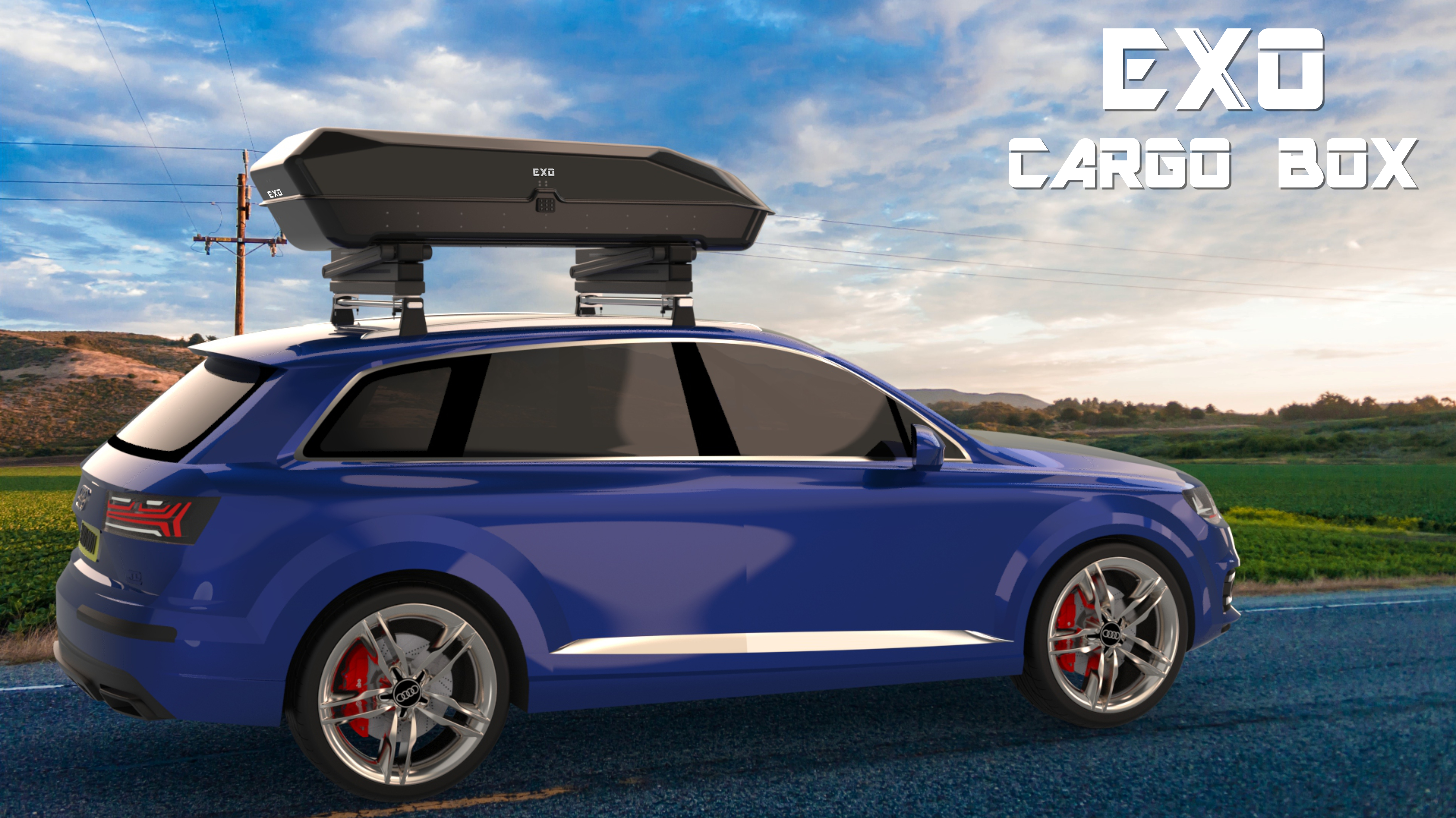 EXO Cargo Box on top of a car