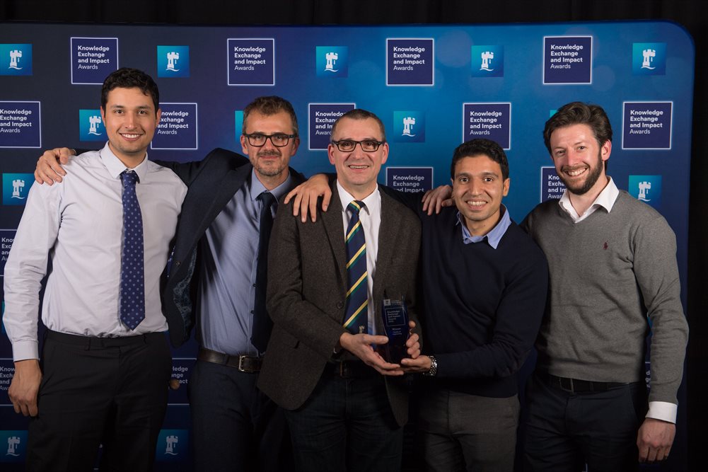 Professor Dragos Axinte and team win at the 2018 Knowledge Exchange and Impact Awards