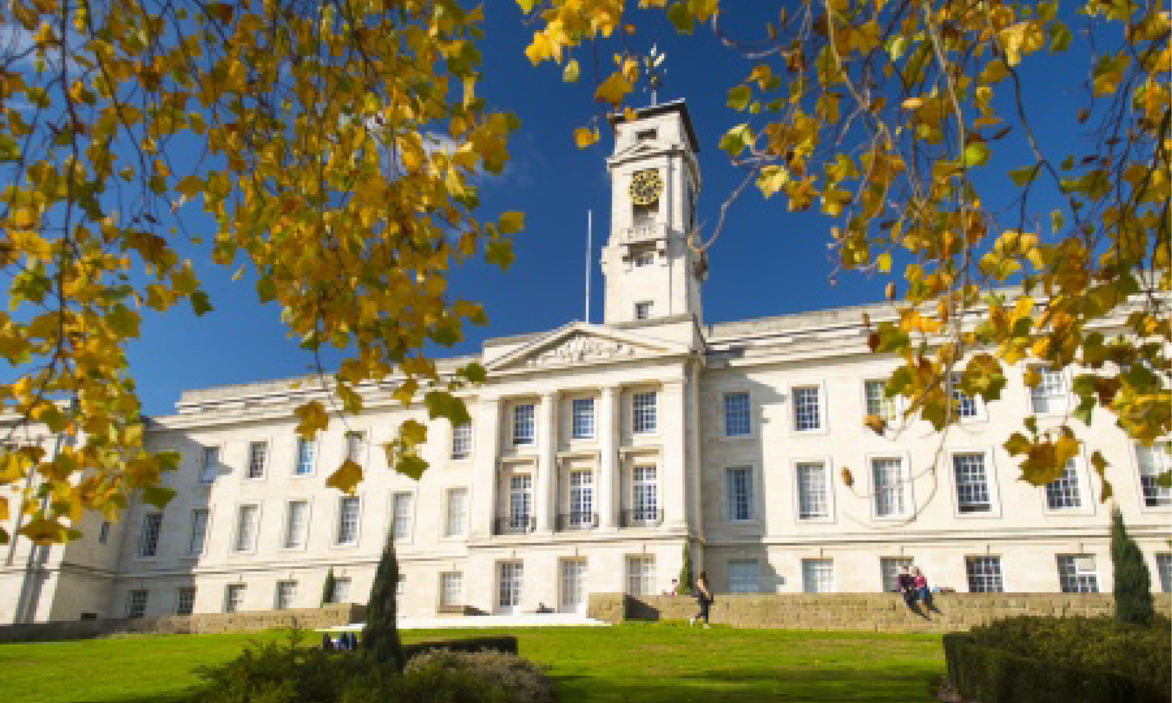 Trent Building and autumn leaves
